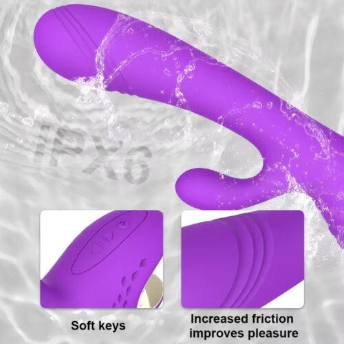 Waterproof silicone USB charger female masturbation g-spot rabbit vibrator adult toy - Image 5